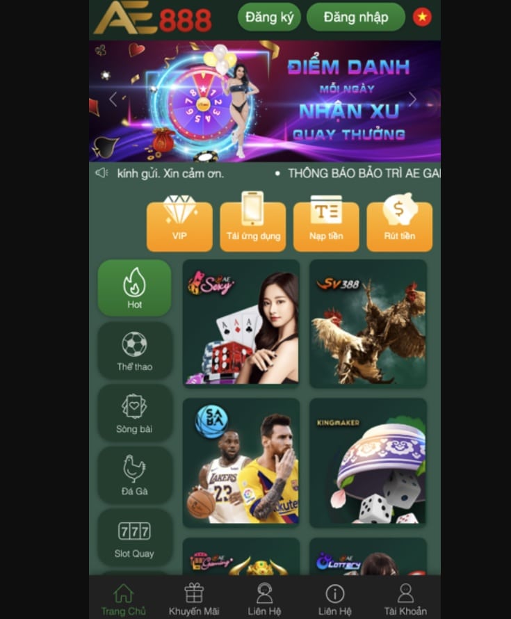 Hướng dẫn download App AE888 về điện thoại